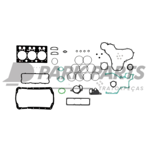 Jogo Junta Motor Sisu 3 Cilindros (836640356)